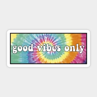 Good Vibes Only Tye Dye Sticker